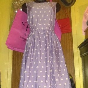 🐺3 for $33🐺 Lavender/White polka dot dress